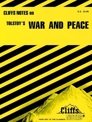 cover image of CliffsNotes on Tolstoy's War and Peace